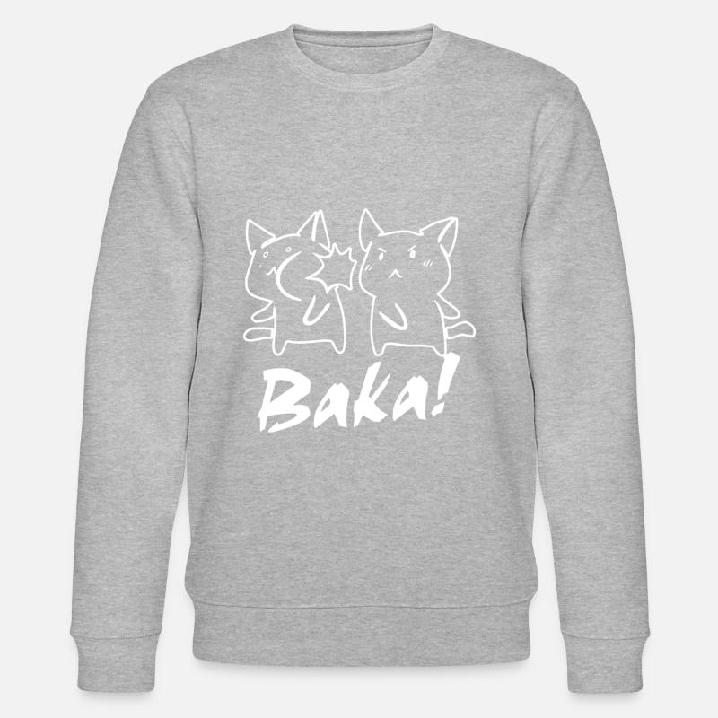 Baka Otaku - Stanley/Stella Unisex Bio-Sweatshirt CHANGER - Grau meliert
