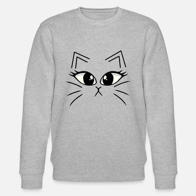 Kätzchen Katze Katzen - Stanley/Stella Unisex Bio-Sweatshirt CHANGER  - Grau meliert