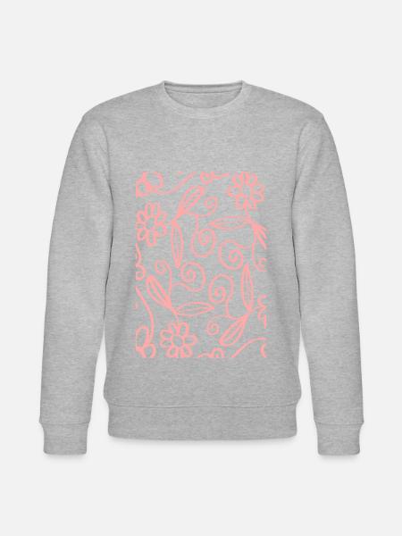 flowers - Stanley/Stella CHANGER Unisex Organic Sweatshirt - heather grey