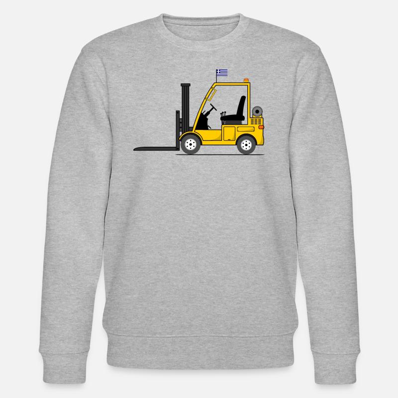 Chariot élévateur Grèce Drapeau - Sweat bio CHANGER Stanley/Stella Unisexe - gris chiné