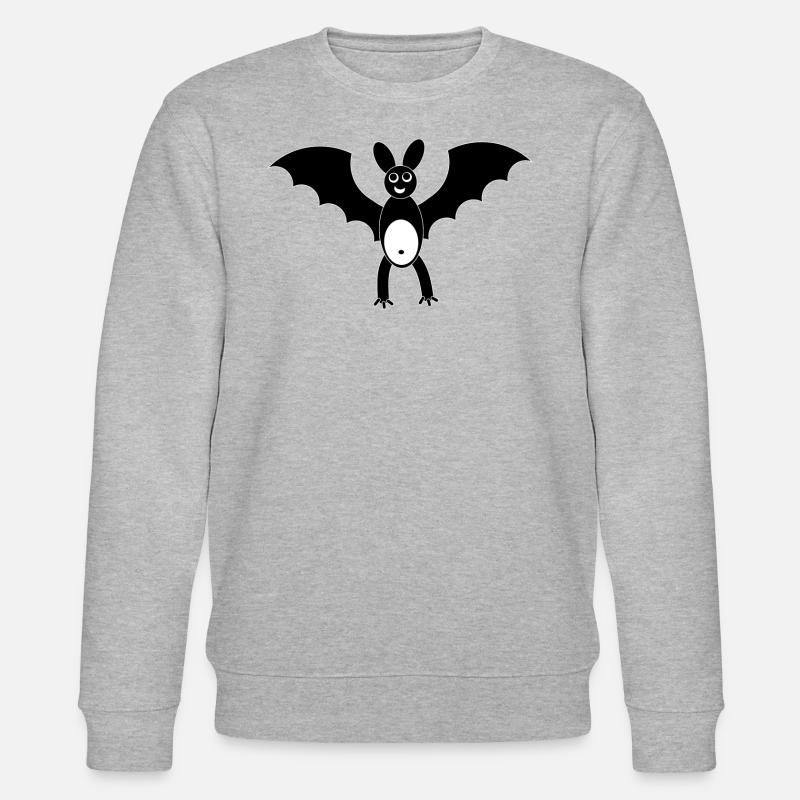 Funny Bat - Stanley/Stella CHANGER Unisex Organic Sweatshirt - heather grey
