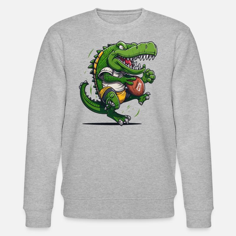Amerika Kroko - Stanley/Stella Unisex Bio-Sweatshirt CHANGER  - Grau meliert