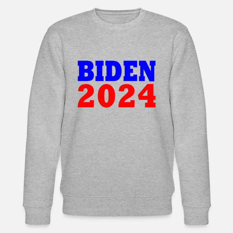 Joe biden 2024 - Stanley/Stella Unisex Bio-Sweatshirt CHANGER  - Grau meliert