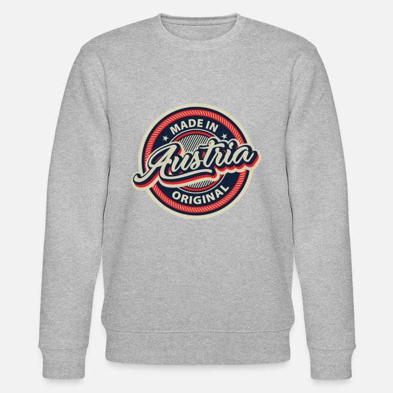 Made in Austria - Stanley/Stella Unisex Bio-Sweatshirt CHANGER  - Grau meliert