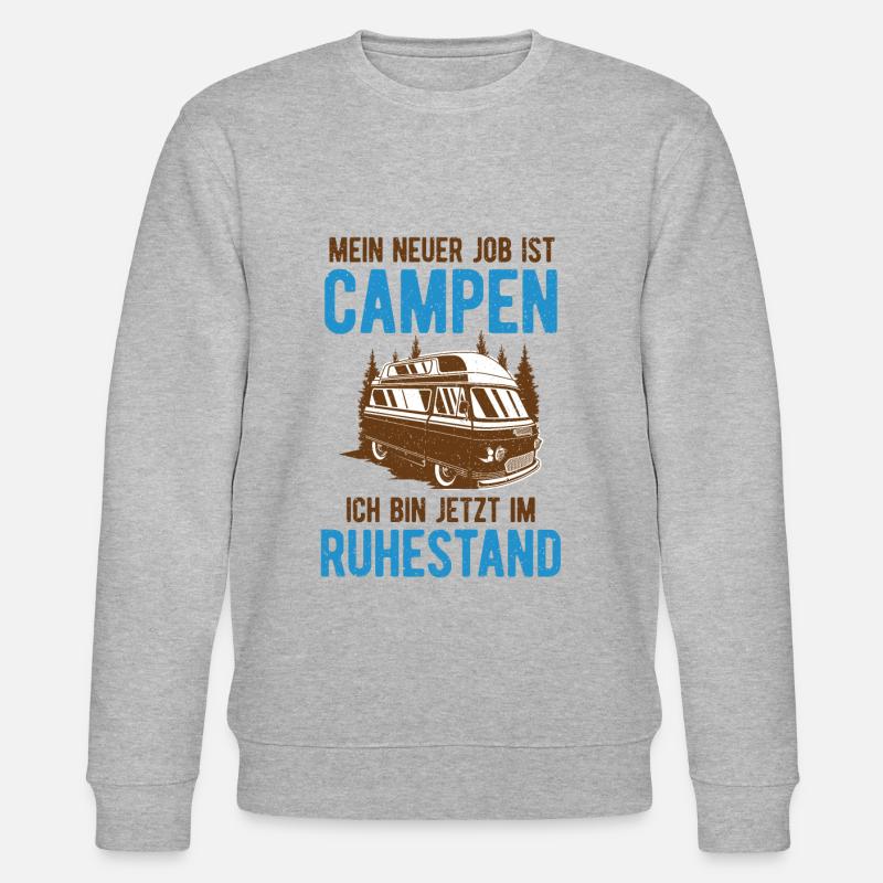 Rente Camping Renter & Camper - Stanley/Stella Unisex Bio-Sweatshirt CHANGER  - Grau meliert