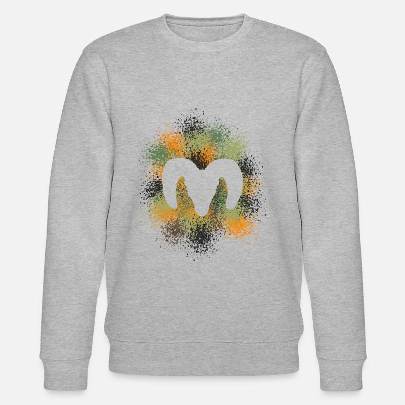 Dickhornschaf Jäger - Stanley/Stella Unisex Bio-Sweatshirt CHANGER  - Grau meliert