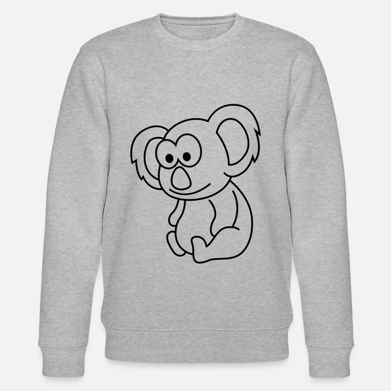 Koala Comic Tier - Stanley/Stella Unisex Bio-Sweatshirt CHANGER  - Grau meliert