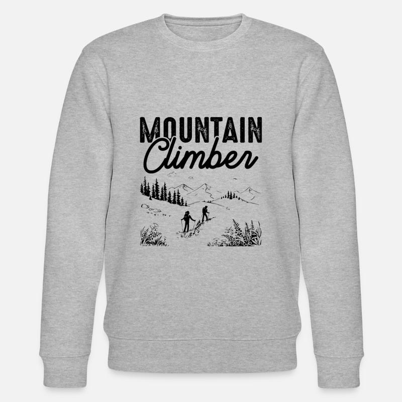 Mountain Climber - Stanley/Stella Unisex Bio-Sweatshirt CHANGER  - Grau meliert