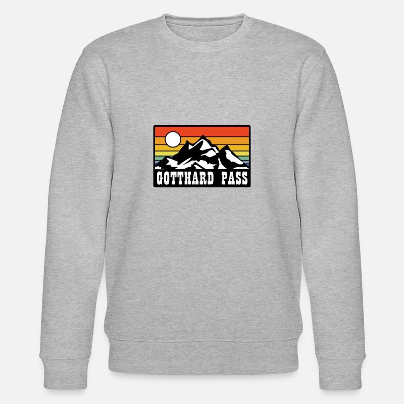Gotthard Pass - Stanley/Stella Unisex Bio-Sweatshirt CHANGER  - Grau meliert