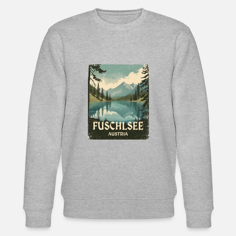 Fuschlsee - Stanley/Stella Unisex Bio-Sweatshirt CHANGER  - Grau meliert