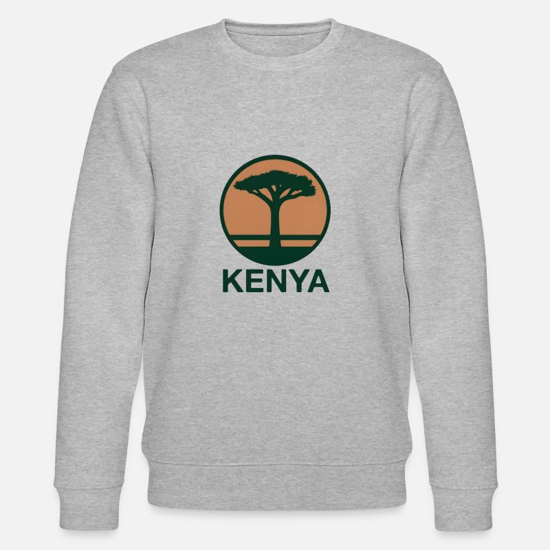 Kenya Tree Round - Stanley/Stella CHANGER Unisex Organic Sweatshirt - heather grey