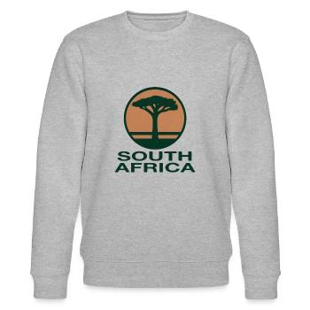 Südafrika Baum rund - Stanley/Stella Unisex Bio-Sweatshirt CHANGER  - Grau meliert - Vorne - Nik (191cm) & Marisol (170cm)
