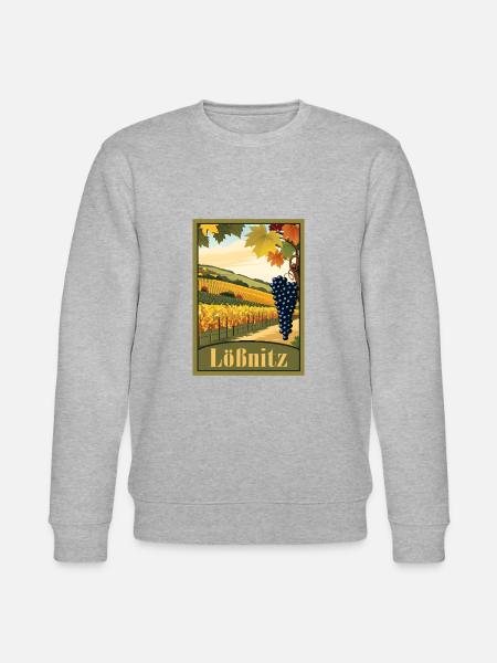 Lößnitz Weinberg - Stanley/Stella Unisex Bio-Sweatshirt CHANGER  - Grau meliert