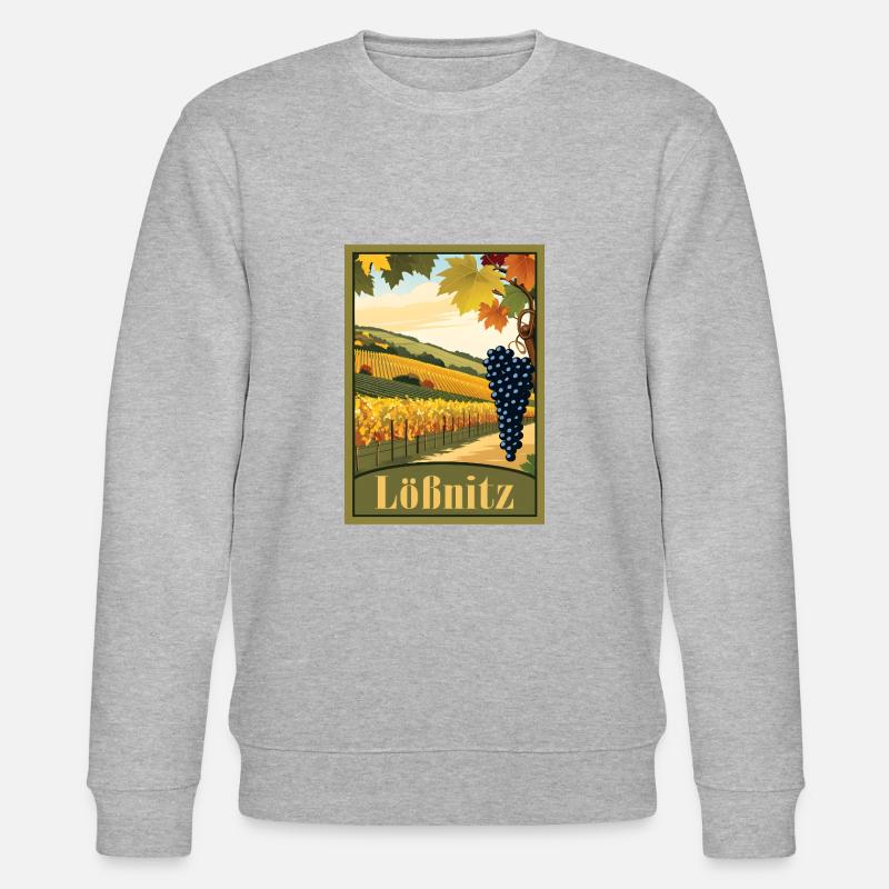 Lößnitz Weinberg - Stanley/Stella CHANGER Unisex Organic Sweatshirt - heather grey
