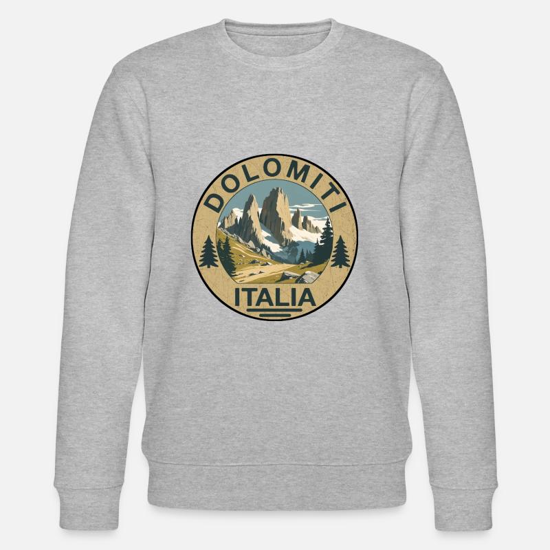 Dolomites rondes - Sweat bio CHANGER Stanley/Stella Unisexe - gris chiné