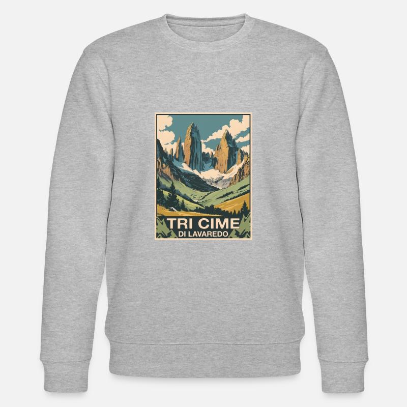 Tri Cime Dolomites - Sweat bio CHANGER Stanley/Stella Unisexe - gris chiné