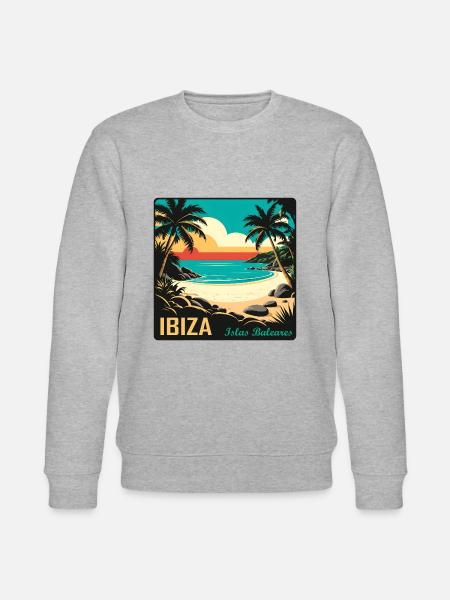 Ibiza Balearic Islands - Stanley/Stella CHANGER Unisex Organic Sweatshirt - heather grey