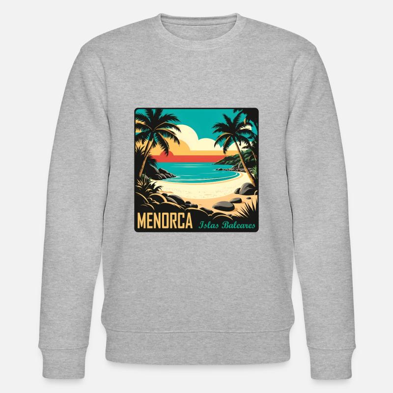 Menorca Balearen - Stanley/Stella Unisex Bio-Sweatshirt CHANGER  - Grau meliert