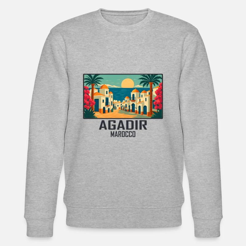 Agadir Marokko - Stanley/Stella Unisex Bio-Sweatshirt CHANGER  - Grau meliert