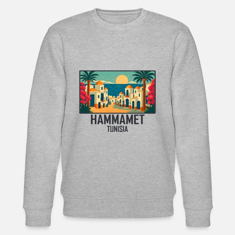Hammamet Tunesien - Stanley/Stella Unisex Bio-Sweatshirt CHANGER  - Grau meliert