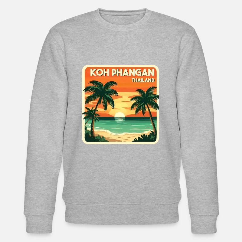 Koh Phangan Thailand - Stanley/Stella Unisex Bio-Sweatshirt CHANGER  - Grau meliert
