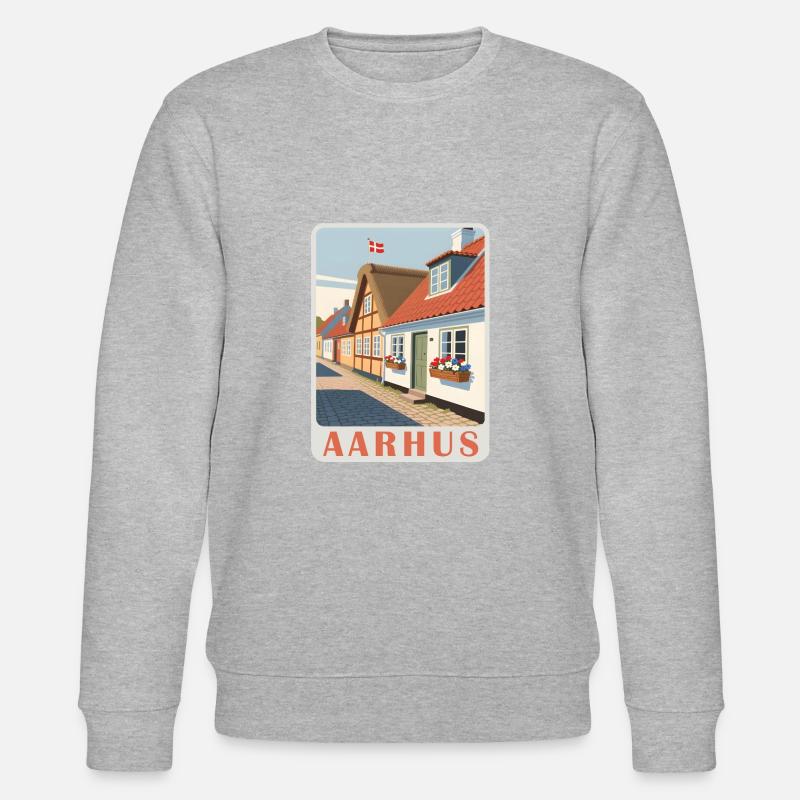 Aarhus, Danemark - Sweat bio CHANGER Stanley/Stella Unisexe - gris chiné