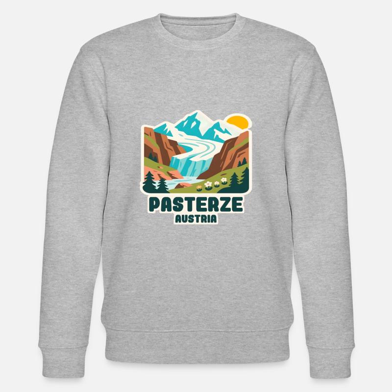 Pasterze Gletscher - Stanley/Stella Unisex Bio-Sweatshirt CHANGER  - Grau meliert