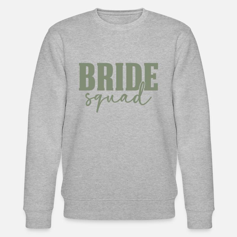 Bride Squad - Stanley/Stella Unisex Bio-Sweatshirt CHANGER  - Grau meliert