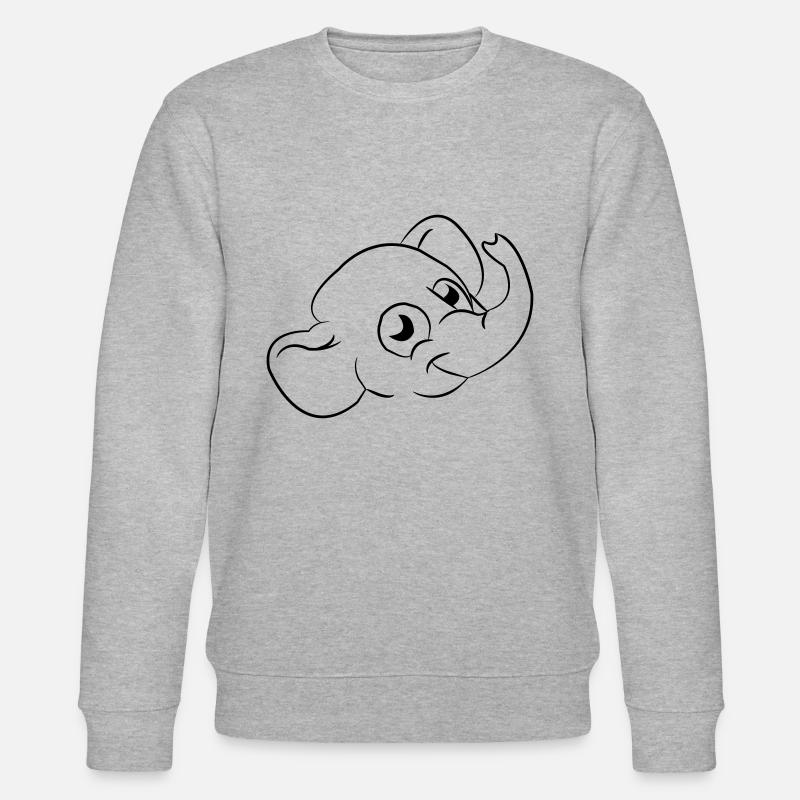 Elefant - Stanley/Stella Unisex Bio-Sweatshirt CHANGER  - Grau meliert