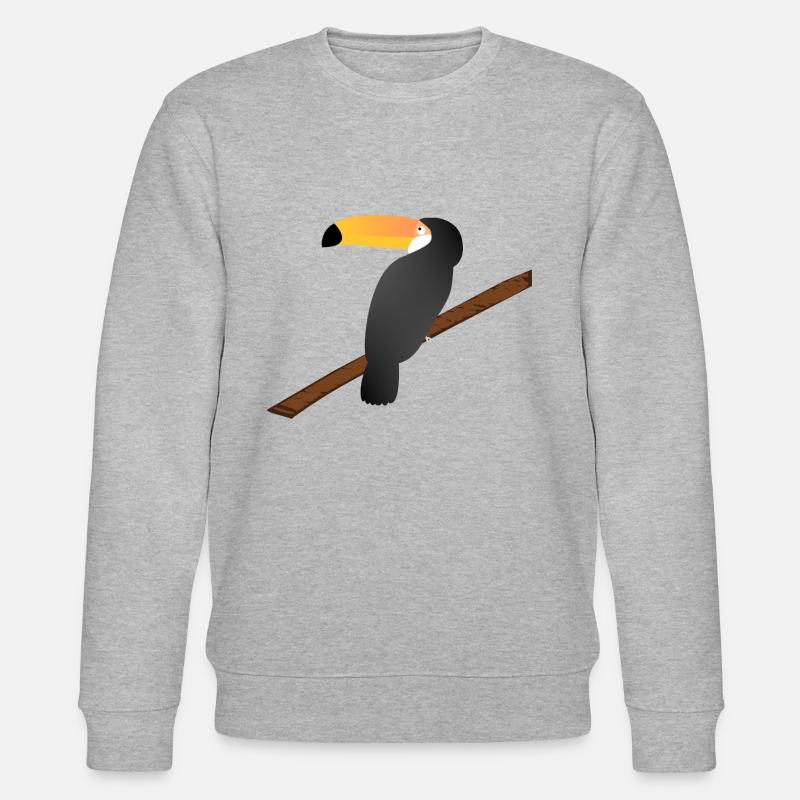 süßer Tukan! - Stanley/Stella Unisex Bio-Sweatshirt CHANGER  - Grau meliert