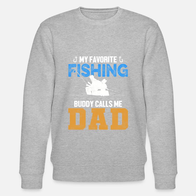 Fishing Dad - Stanley/Stella Unisex Bio-Sweatshirt CHANGER  - Grau meliert