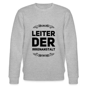 Leiter Der Irrenanstalt - Stanley/Stella Unisex Bio-Sweatshirt CHANGER  - Grau meliert - Vorne - Nik (191cm) & Marisol (170cm)