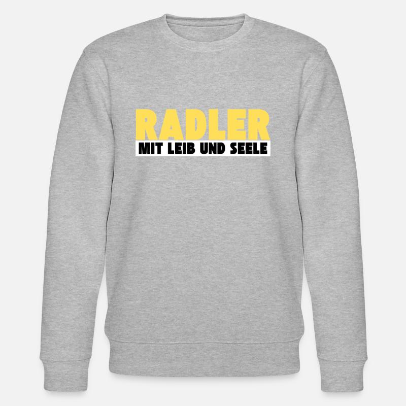 Radler mit Leib und Seele - Stanley/Stella Unisex Bio-Sweatshirt CHANGER - Grau meliert