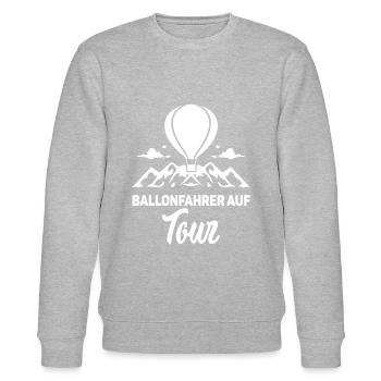 Ballonfahrer auf Tour Gasballon - Stanley/Stella Unisex Bio-Sweatshirt CHANGER  - Grau meliert - Vorne - Nik (191cm) & Marisol (170cm)