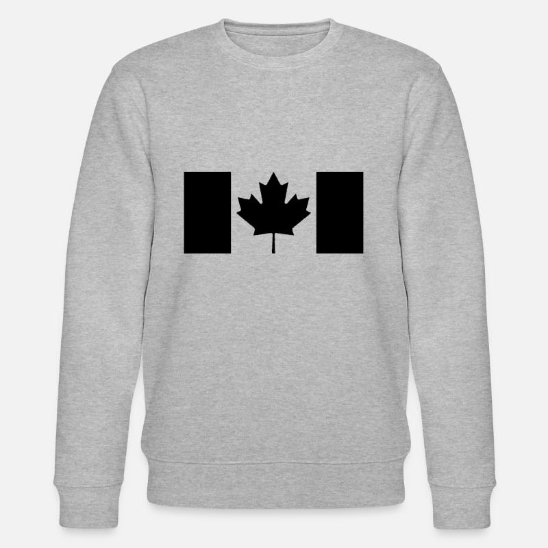 Maple Maple Leaf Canada Flag - Stanley/Stella CHANGER Unisex Organic Sweatshirt - heather grey