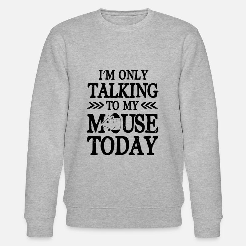 with my mouse - Stanley/Stella CHANGER Unisex Organic Sweatshirt - heather grey