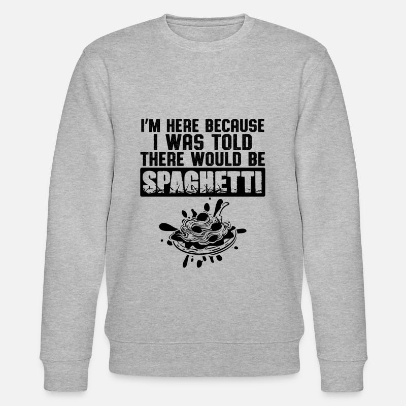 spaghetti pasta - Stanley/Stella økologisk unisex-sweatshirt CHANGER - grå meleret