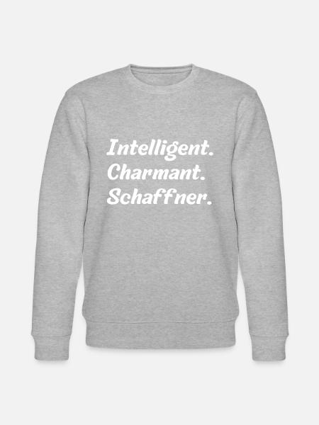 Intelligent. Charmant. Schaffner - Stanley/Stella Unisex Bio-Sweatshirt CHANGER  - Grau meliert