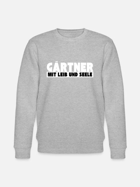 Gärtner mit Leib und Seele - Stanley/Stella Unisex Bio-Sweatshirt CHANGER - Grau meliert