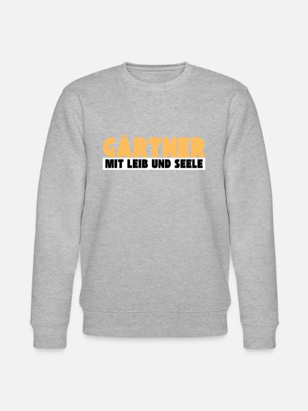 Gärtner mit Leib und Seele - Stanley/Stella Unisex Bio-Sweatshirt CHANGER  - Grau meliert
