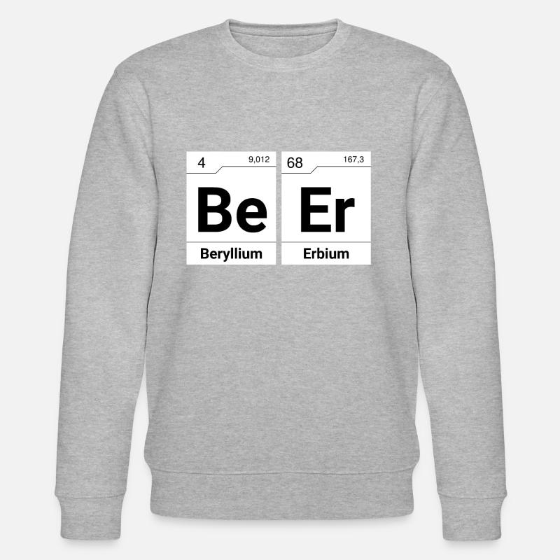 Bier Periodensystem Elemente - Stanley/Stella Unisex Bio-Sweatshirt CHANGER - Grau meliert