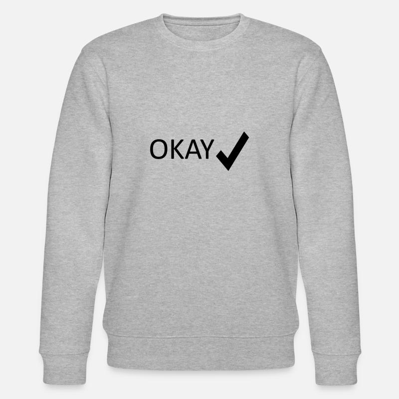 OKAY, OK - Stanley/Stella Unisex Bio-Sweatshirt CHANGER  - Grau meliert