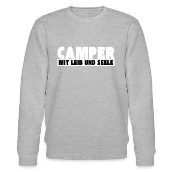 Camper avec du cœur et de l’âme - Sweat bio CHANGER Stanley/Stella Unisexe - gris chiné - Devant - Nik (191cm) & Marisol (170cm)