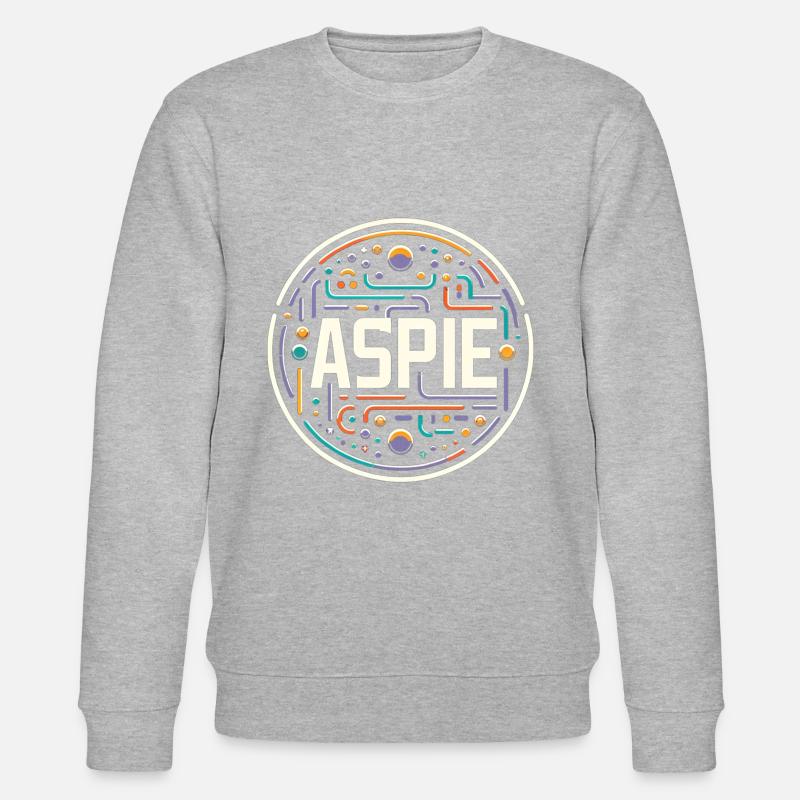 Asperger-Syndrom Aspie - Stanley/Stella Unisex Bio-Sweatshirt CHANGER - Grau meliert