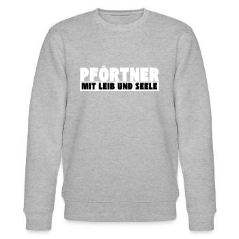 Pförtner mit Leib und Seele - Stanley/Stella Unisex Bio-Sweatshirt CHANGER  - Grau meliert - Vorne - Nik (191cm) & Marisol (170cm)