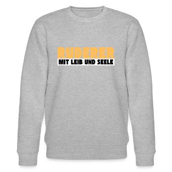 Ruderer mit Leib und Seele - Stanley/Stella Unisex Bio-Sweatshirt CHANGER  - Grau meliert - Vorne - Nik (191cm) & Marisol (170cm)