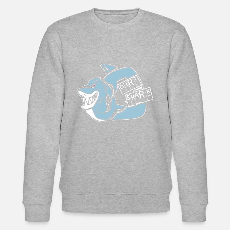 dirt shark - Stanley/Stella Unisex Bio-Sweatshirt CHANGER - Grau meliert