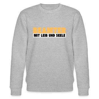 Beamte mit Leib und Seele - Stanley/Stella Unisex Bio-Sweatshirt CHANGER  - Grau meliert - Vorne - Nik (191cm) & Marisol (170cm)