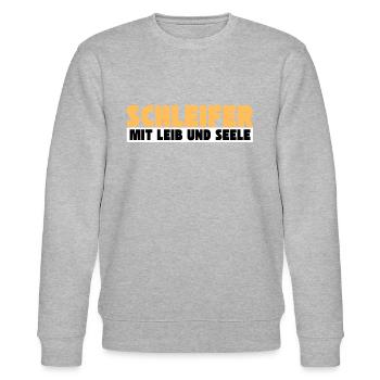 Schleifer mit Leib und Seele - Stanley/Stella Unisex Bio-Sweatshirt CHANGER  - Grau meliert - Vorne - Nik (191cm) & Marisol (170cm)