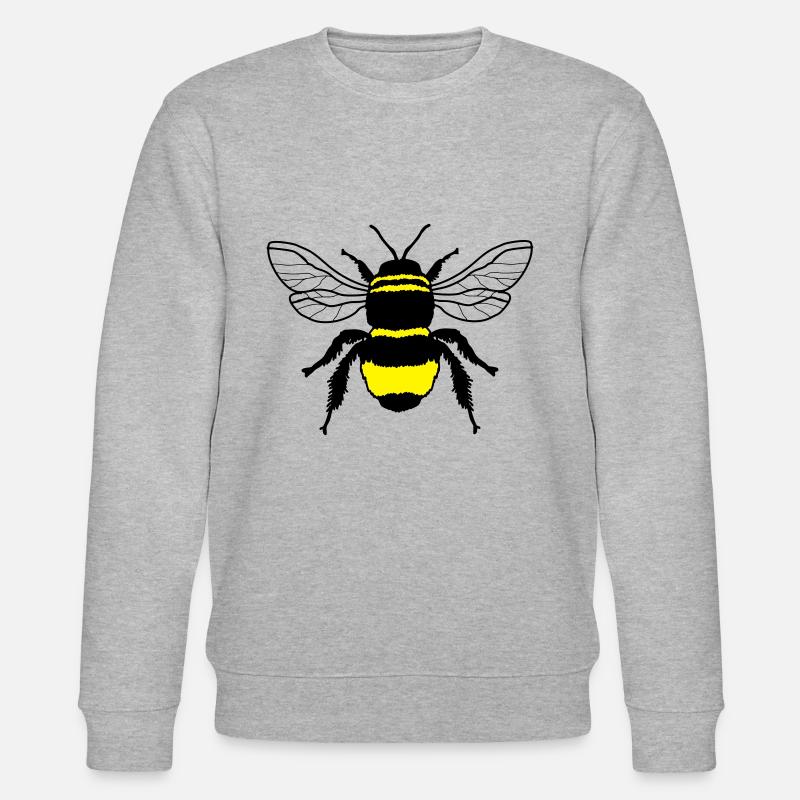 Biene - Stanley/Stella Unisex Bio-Sweatshirt CHANGER  - Grau meliert